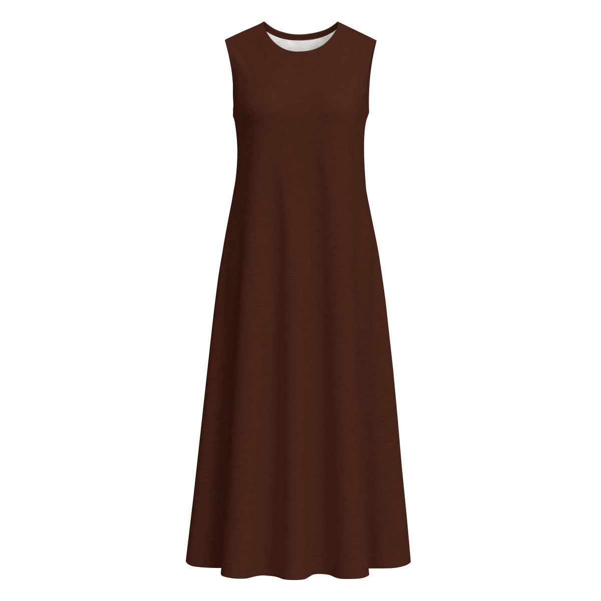 All-Over Print Women's Sleeveless Dress With Pocket|140GSM Slub Cotton