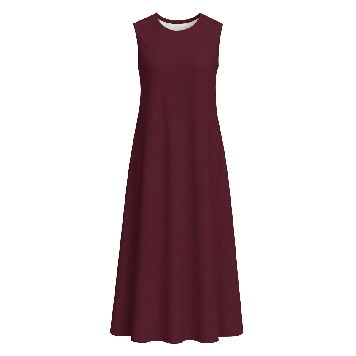 All-Over Print Women's Sleeveless Dress With Pocket|140GSM Slub Cotton
