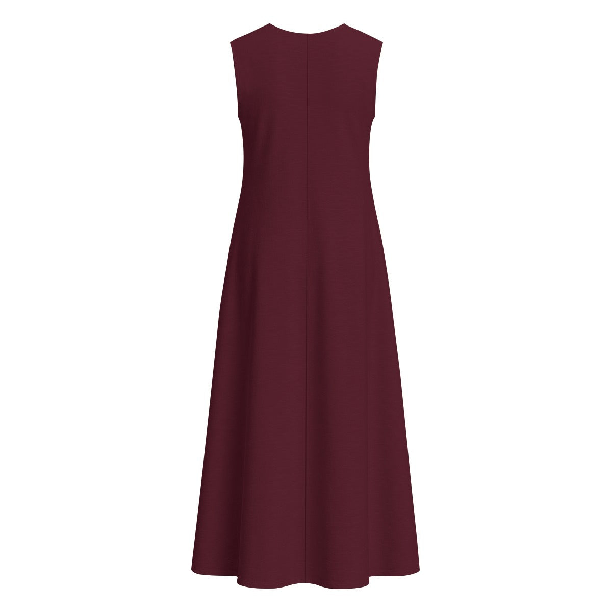 All-Over Print Women's Sleeveless Dress With Pocket|140GSM Slub Cotton