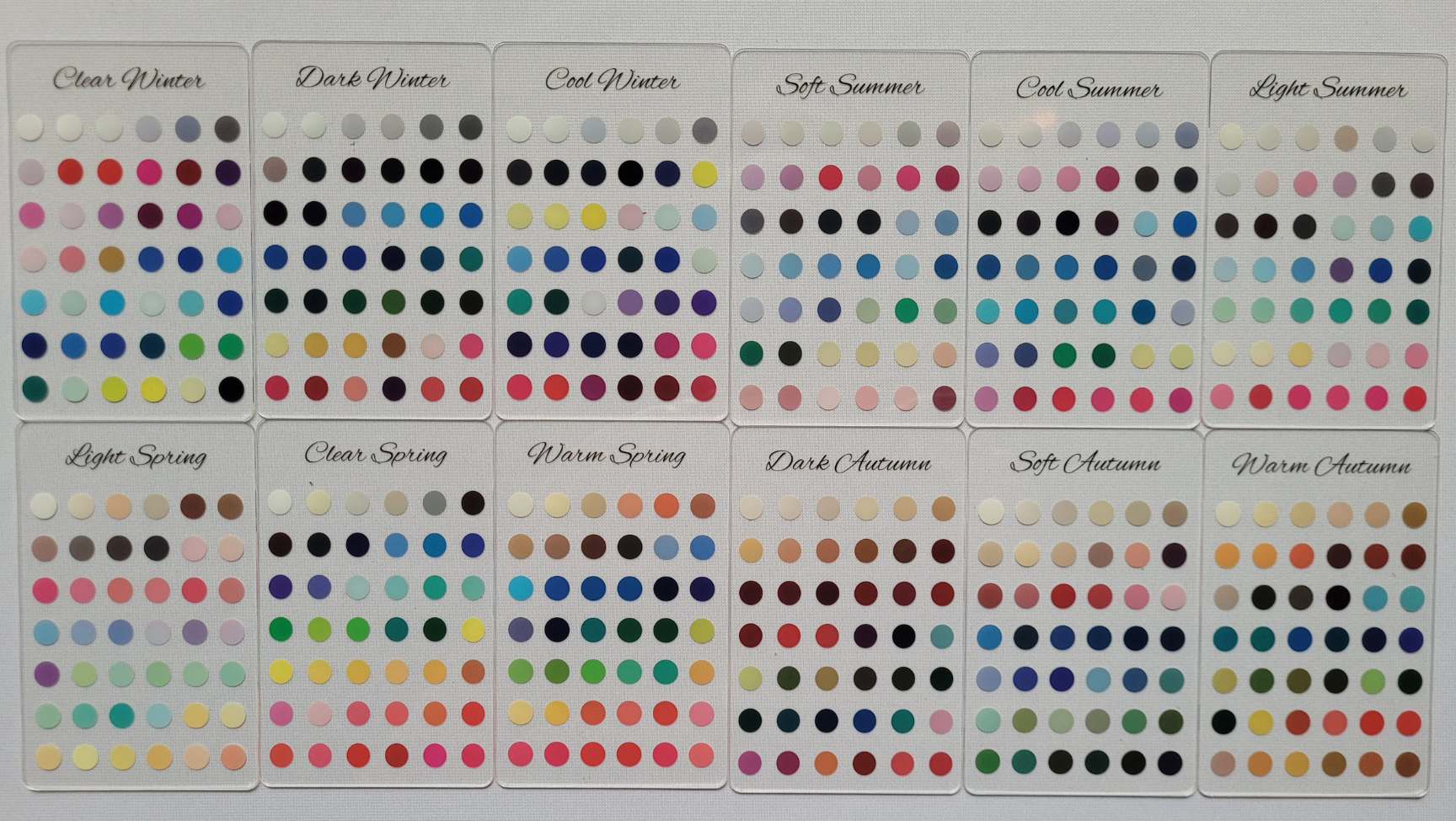 Bulk Colour Cards for Analysts